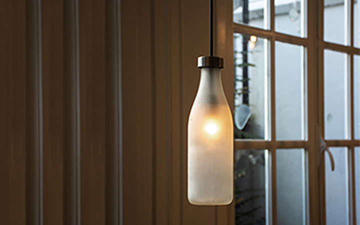 Milkbottle Lamp by Droog Design Lamps Milkbottle Lamp by Droog Design Lamps